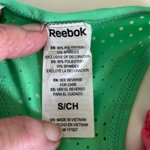 Reebok  CrossFit Tank  Bright Mint Green scoopneck  Aerated  lightweight  Size S - Picture 2 of 12